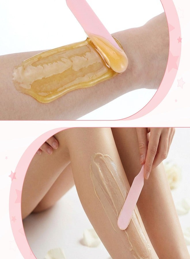cobee 6 Pcs Silicone Wax Applicator Set, 3 Style Reusable Wax Sticks Hair Removal Non-Stick Waxing Spatulas for Home Salon - Image 3