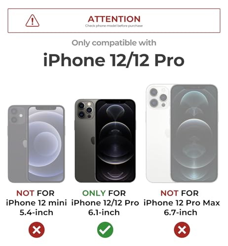 Dexnor for iPhone 12 iPhone 12 Pro Case with Slide Camera Cover Adjustable Kickstand Builtin Screen ProtectorMagsafe Rugged Shockproof Bumper Cases HeavyDuty Magnetic Protective CoverBlack - Image 3