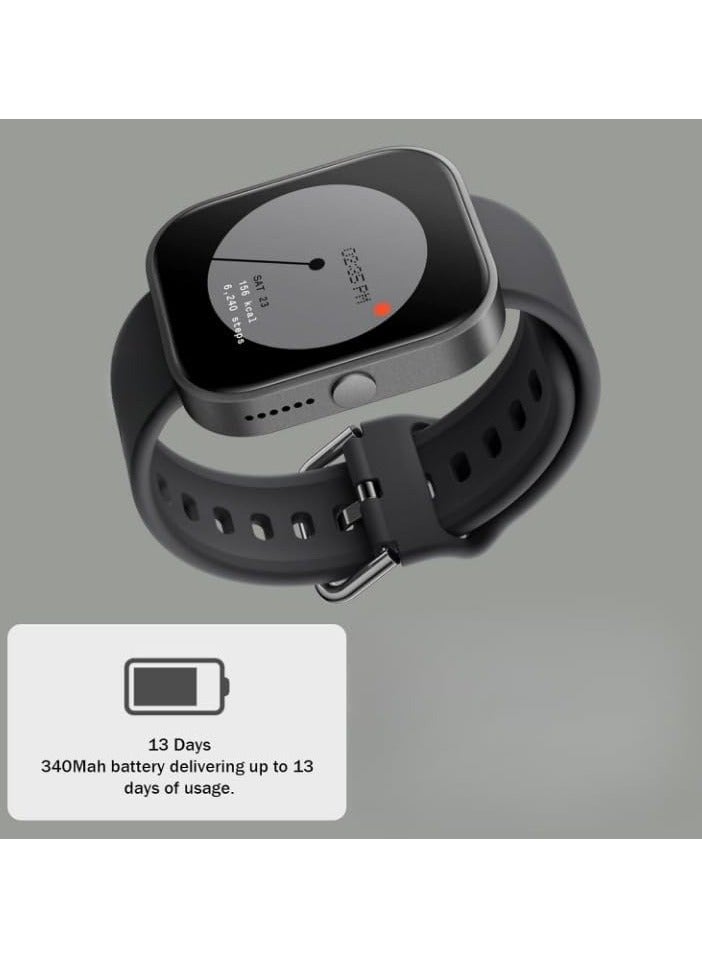 CMF Watch Pro 1.96’’ Smart watch for Adults Waterproof, Fitness Sports Tracker Watch with Heart Rate Monitor,Healthy Sleep Monitor for Smart Phones premium version Latest version for 2025. Silver  - Image 2