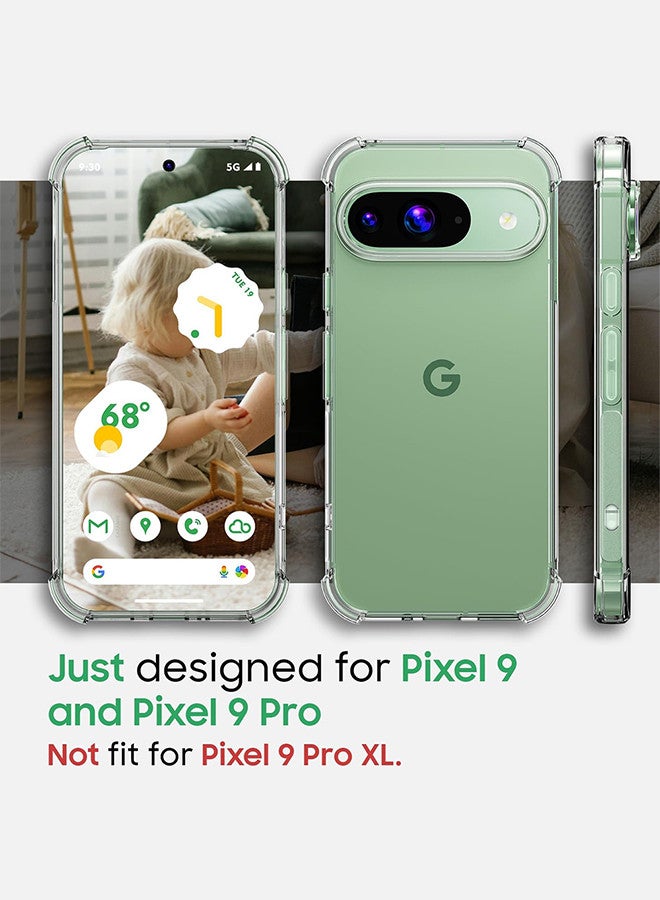 CATANES (for Google Pixel 9 Pro) 3 Packs TPU Case and 2 Screen Protectors Shockproof Soft TPU Bumper and Hard PC Back Case Anti-Scratch,Drop Protection,Slim Fit Gorilla Case Cover - Image 3