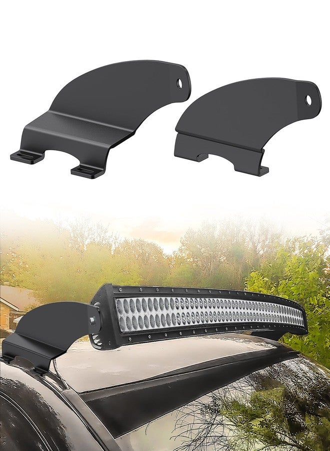 Nilight 52 inch Curved LED Light Bar Bracket Mounting Upper Windshield Roof Cab Brackets for Dodge RAM 1500 4th Gen 2009-2018, 1500 Classic 2019-2024 and RAM 2500 3500 2010-2018 - Image 1