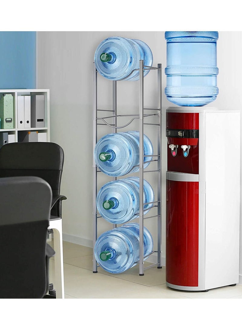 5-Tier Water Cooler Jug Rack 5 Gallon Water Bottle Holder Detachable Heavy-Duty Dispenser Organizer for Home Kitchen Office Save Spacer - Image 2