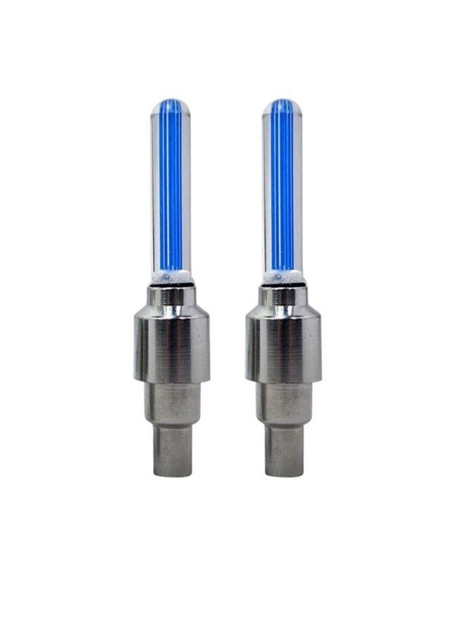 Ramanta Bike Led Light Tyre Led Light Rim Valve Cap Flashing with Motion Sensor Light for Bike (4 PCs, Blue) - Image 3