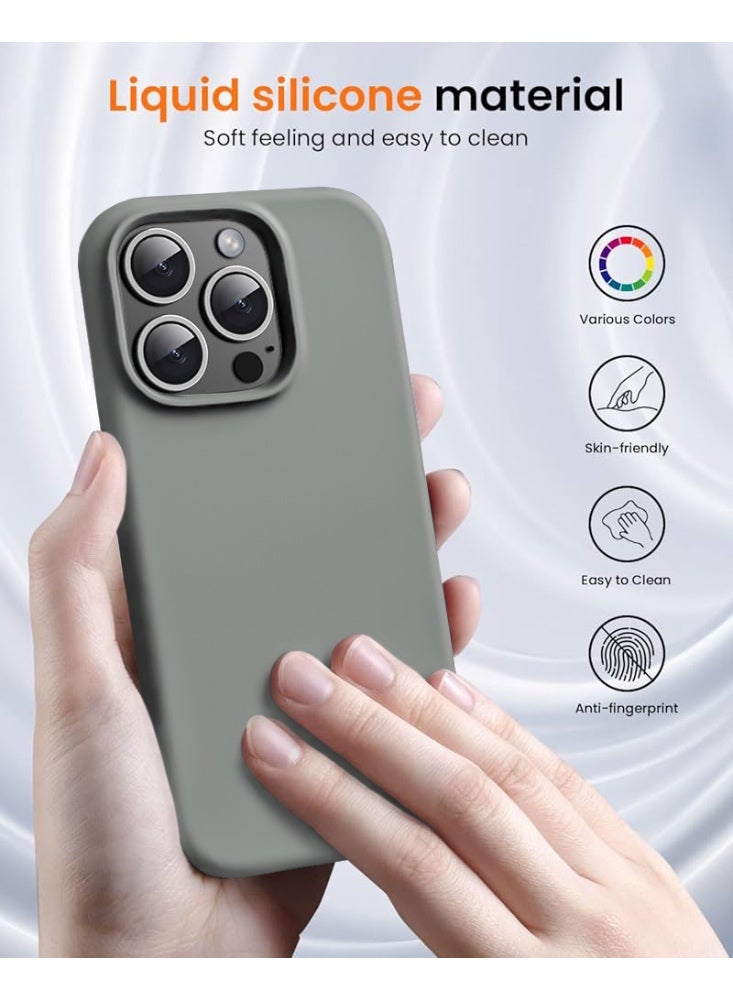 ريتي غطاء سيليكون لآيفون 15 برو – تصميم أنيق بجودة فائقة، ملمس ناعم احترافي، مقاوم للصدمات، حماية كاملة مع بطانة فاخرة من الألياف الدقيقة - Image 3