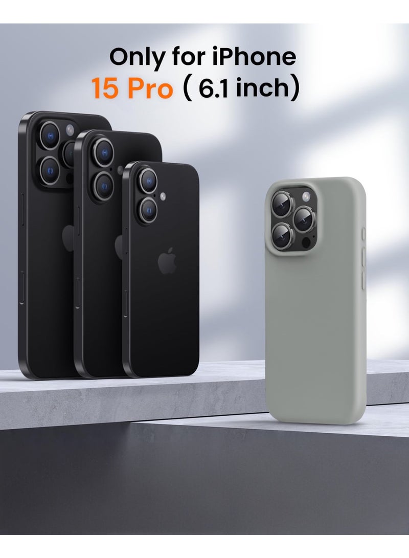 ريتي غطاء سيليكون لآيفون 15 برو – تصميم أنيق بجودة فائقة، ملمس ناعم احترافي، مقاوم للصدمات، حماية كاملة مع بطانة فاخرة من الألياف الدقيقة - Image 5