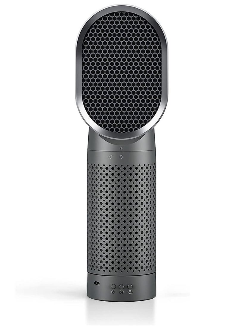 Generic - Portable Air Purifier and Ionizer with True HEPA Filter , for Home Desktop and Office , Removes 99.9% of Smoke,Dust (Black) - Image 1