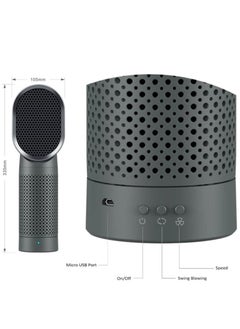 Generic Portable Air Purifier and Ionizer with True HEPA Filter , for Home Desktop and Office , Removes 99.9% of Smoke,Dust (Black)  - Image 2