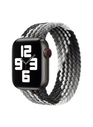 Replacement Strap Single Loop Weaving Nylon Watch Band, Size: L 155mm For Apple Watch Series 9&8&7 41mm / SE 3&SE 2&6&SE&5&4 40mm / 3&2&1 38mm Black - pzsku/Z969D1DB73A6ECA7F9212Z/45/_/1714875604/87799b5e-7861-48e0-840a-e6e048fd651c