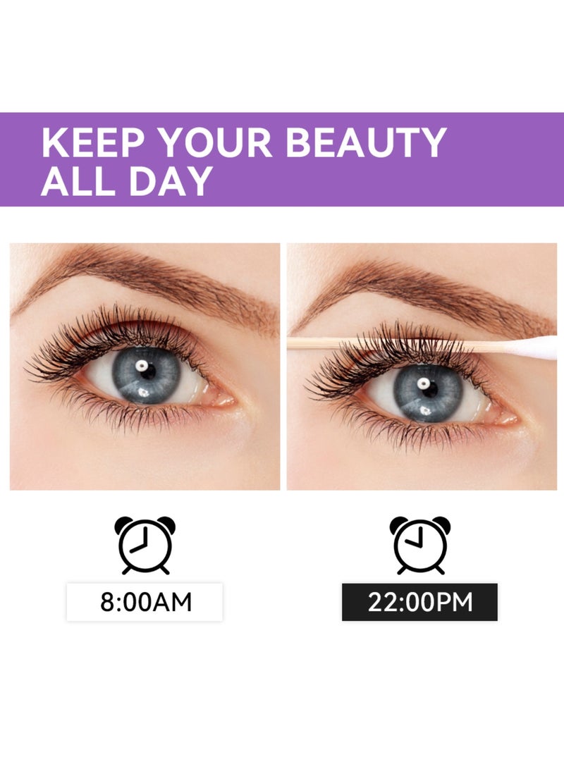 lakerain Super Big 5D Volume Lash Lengthening Mascara Purple High Pigmented Hyper Curl 5D Mascara With Applicator Brush Long-Lasting Waterproof Mascaras 5X Longer Lash High Volume 15g No.03 - Image 2
