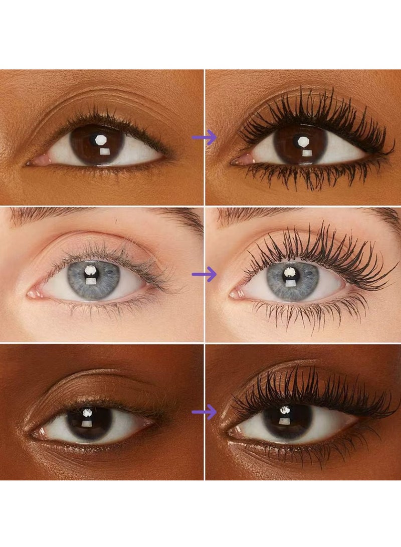 lakerain Super Big 5D Volume Lash Lengthening Mascara Purple High Pigmented Hyper Curl 5D Mascara With Applicator Brush Long-Lasting Waterproof Mascaras 5X Longer Lash High Volume 15g No.03 - Image 5