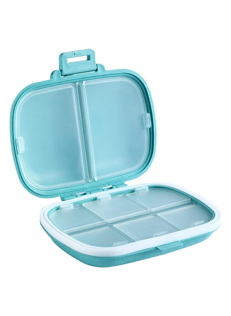 RATSAW Travel Pill Organizer 8 Compartments Portable Pill Case Daily Pill Box to Hold Vitamins Small Pill Container for Pocket Purse Medicine Organizer  - Image 1