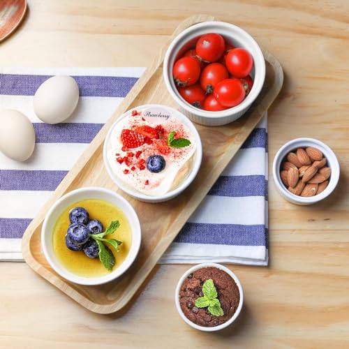 Incrizma Porcelain Ramekins Durable Baking Cups for Souffle, Creme Brulee, Custards, Pudding and Ice Cream (Set of 6 Pcs) - Image 4