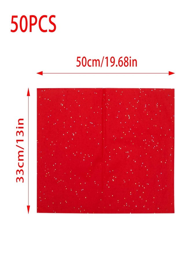 Pocoxll 50 Sheets Red Gift Bag Tissue Paper, 20 x 13 Inch Glitter Tissue Paper for Gift Wrap, Filler Flower, DIY Crafts and Birthday Wedding Decor - Image 2
