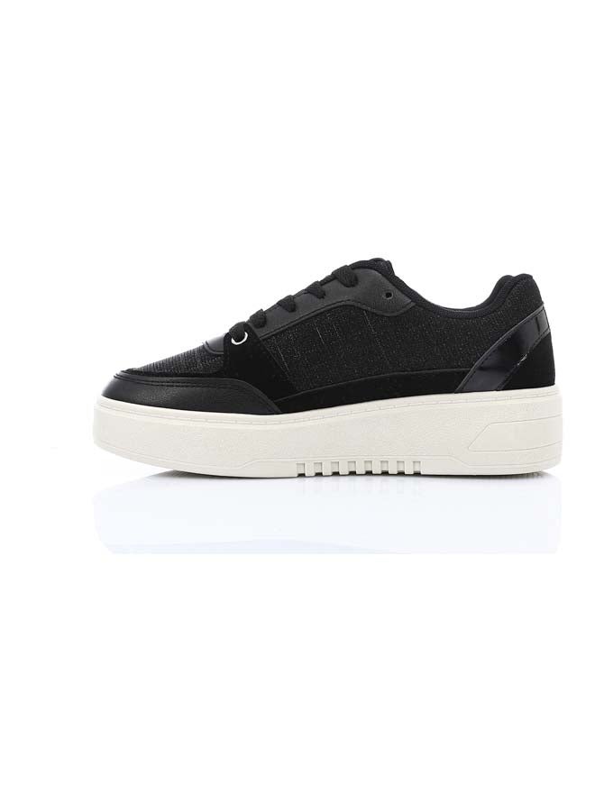 DejaVu Shiny Mesh Black Sneakers - Image 2