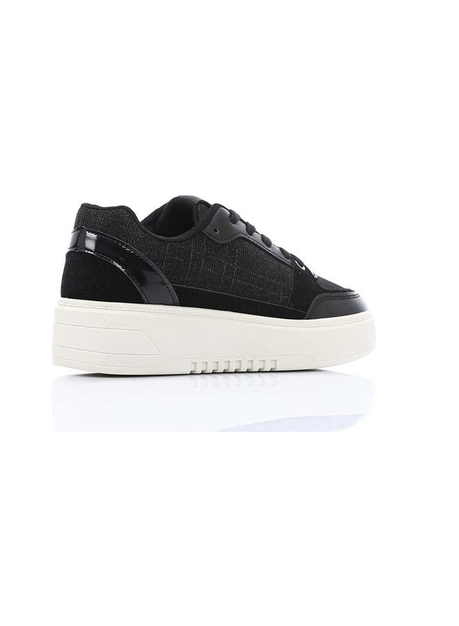 DejaVu Shiny Mesh Black Sneakers - Image 1