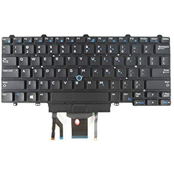 NEW REPLACEMENT KEYBOARD COMPATIBLE WITH DELL LATITUDE E5450 E7450 0D19TR WITH BACKLIT WITHOUT FRAME BLACK