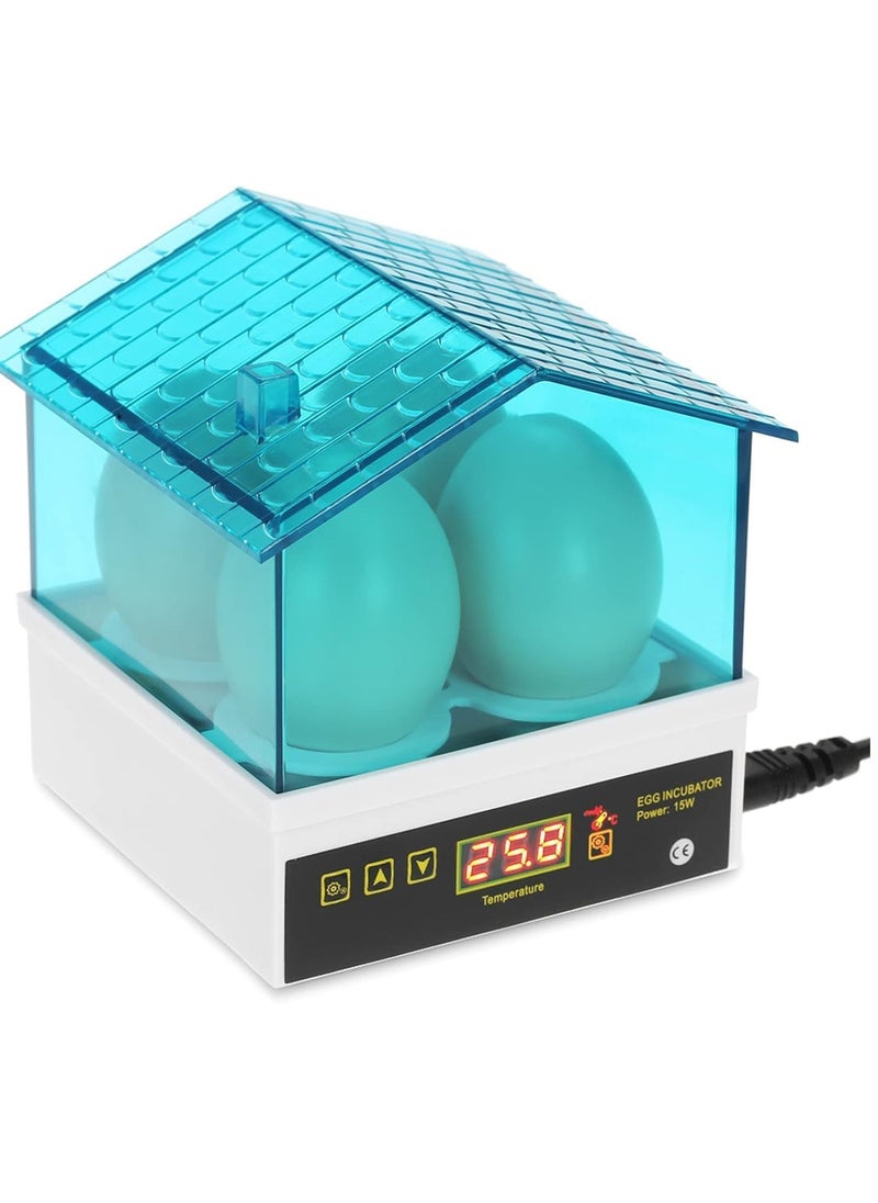 Generic - Incubator, 4-Eggs Household Mini Intelligent Automatic Egg Incubator Temperature Control Hatcher for Hatching Chicken Duck Bird Quail Poultry AC220V - Image 1