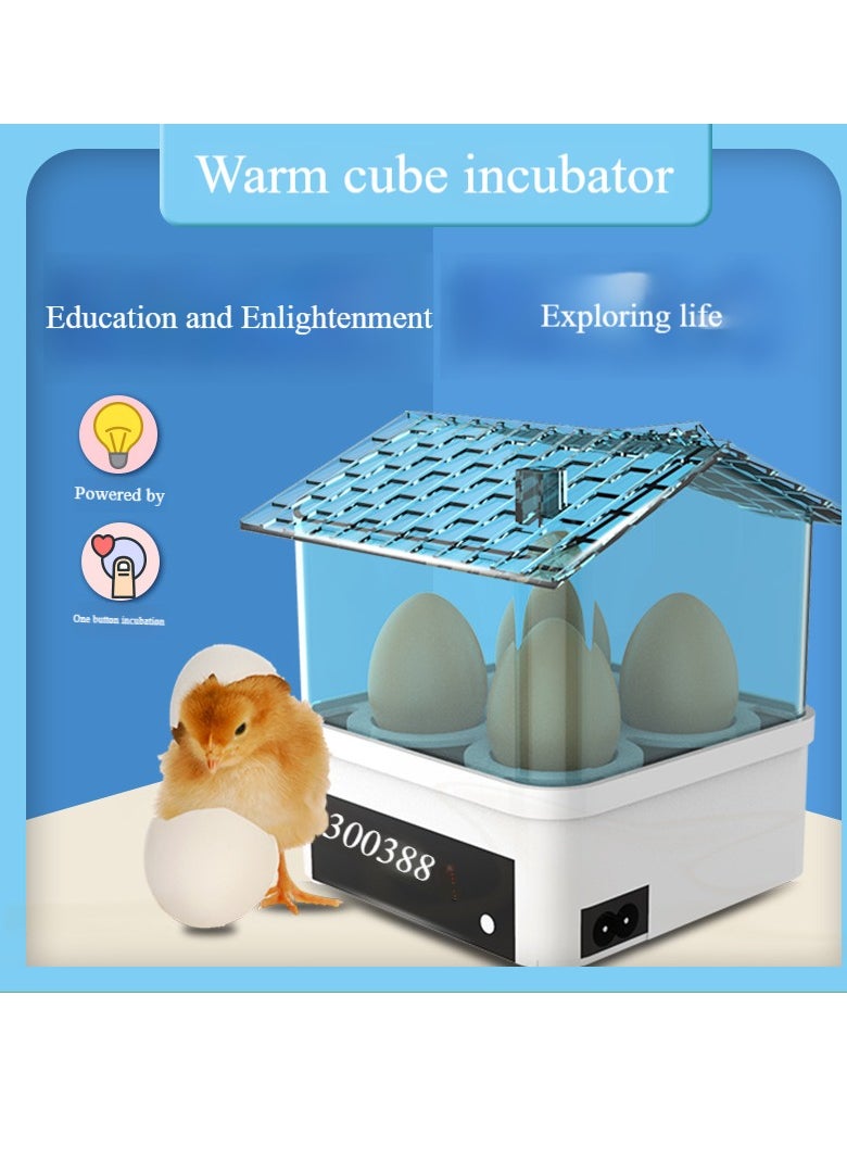 Generic - Incubator, 4-Eggs Household Mini Intelligent Automatic Egg Incubator Temperature Control Hatcher for Hatching Chicken Duck Bird Quail Poultry AC220V - Image 1