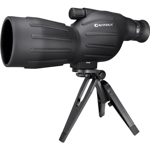 Barska Colorado 15-40x50 Spotting Scope – Compact Straight Body, Fully-Coated Optics, Blue Eyepiece, Mini Tripod & Soft Case – for Bird Watching & Target Shooting - Image 1