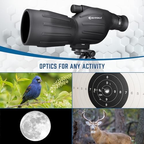 Barska Colorado 15-40x50 Spotting Scope – Compact Straight Body, Fully-Coated Optics, Blue Eyepiece, Mini Tripod & Soft Case – for Bird Watching & Target Shooting - Image 3