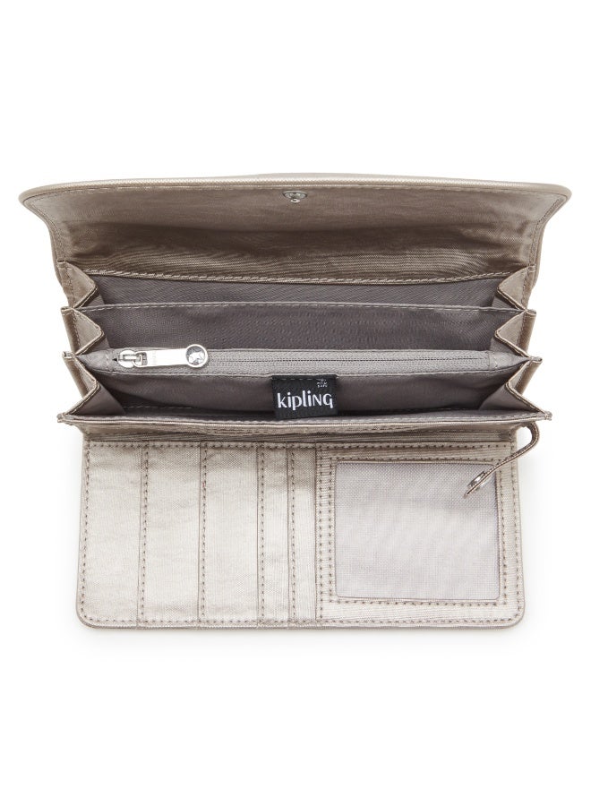 كيبلينغ محفظة ماني لاند كبيرة مزودة بحماية RFID بلون ميتاليك جلو - Image 3