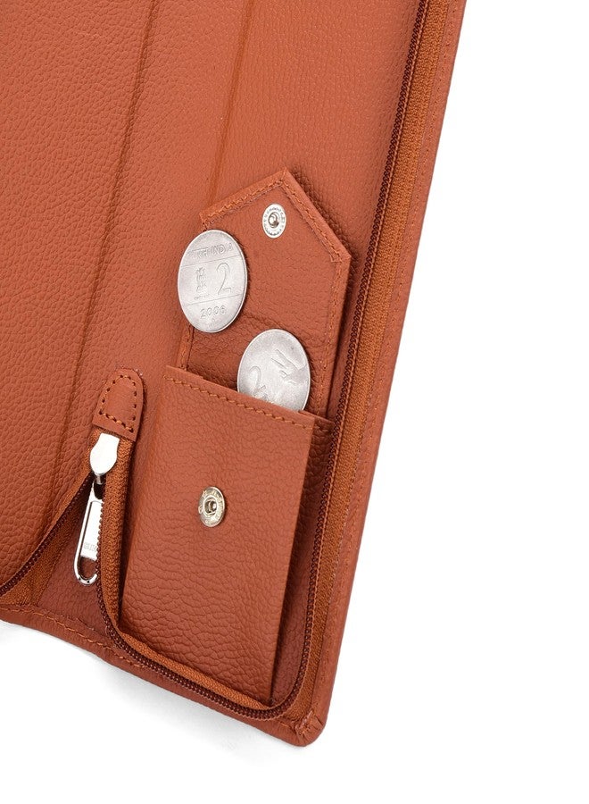 Essart Sarvika Collection 32.50cm Pack of 2 PU Leather Key Case Wallet Keychain Men & Women Key Pouch Holder, Durable Bank Locker Key Pouch (Black:Brown) - Image 5
