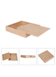 Thoraya Square Maple Portable Drive Storage Wood Box USB2.0 Flash Memory U Disk 64G  - Image 4