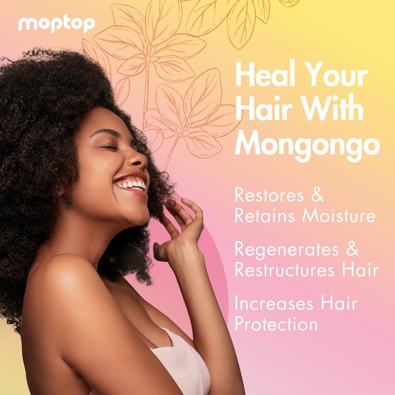 MopTop Mongongo Oil - Curly Hair Oil for Moisturizing and Nourishing Dry Hair with Kumquat Essence, 4oz - Image 3