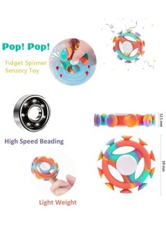 GIFT Silicone Sucker Fidget Spinners, Multicolor, Round, Fidget Spinner, Toys & Games, Casual, All Ages, Kids and Adults, Including Those with Sensory Needs  - Image 2
