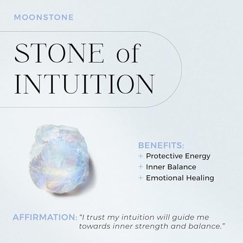Moon Magic | Authentic Rainbow Moonstone Ring | Amethyst, Rose Quartz, Aquamarine, Moonstone Rings for women | Real 925 Sterling Silver | 18K Rose Gold Raw Crystal Rings for Women | Genuine Jewelry - Image 5