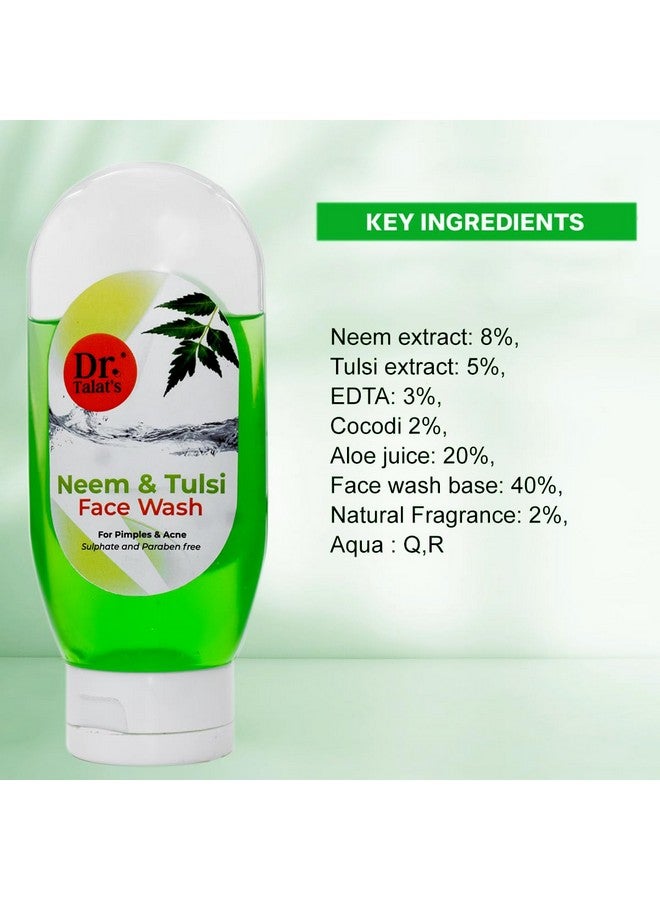 DR. TALAT'S Dr.Talat's Neem & Tulsi Face Wash- 125 ml |100% soap-free gentle cleanser for sensitive, dry & oily skin, for women & men - Image 5