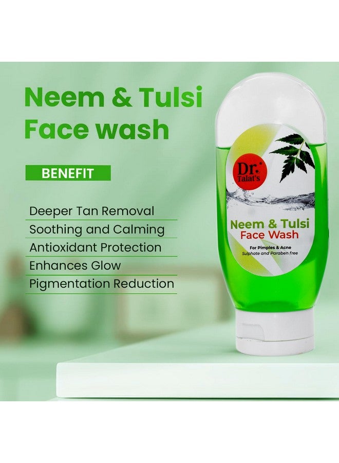 DR. TALAT'S Dr.Talat's Neem & Tulsi Face Wash- 125 ml |100% soap-free gentle cleanser for sensitive, dry & oily skin, for women & men - Image 3