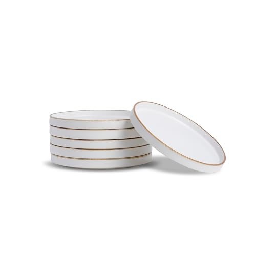 Shay Quarter Plates Set of 6, White Series | Matte Finish | Premium Porcelain | Snacks Plates Set of 6 | Dessert Plates | Snack Plate (Japandi Quarter Plates - White) - Image 4