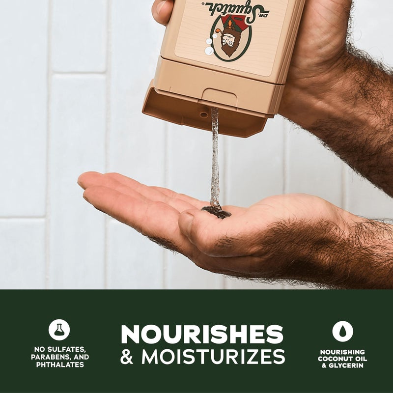 Dr. Squatch NEW Body Wash for Men with Nourishing, Natural Ingredients | No Paraben, Phthalate, Sulfate | All Day Moisture | Long Lasting Scent | Pine Tar & Fresh Falls (14 oz, 2-Pack) - Image 3