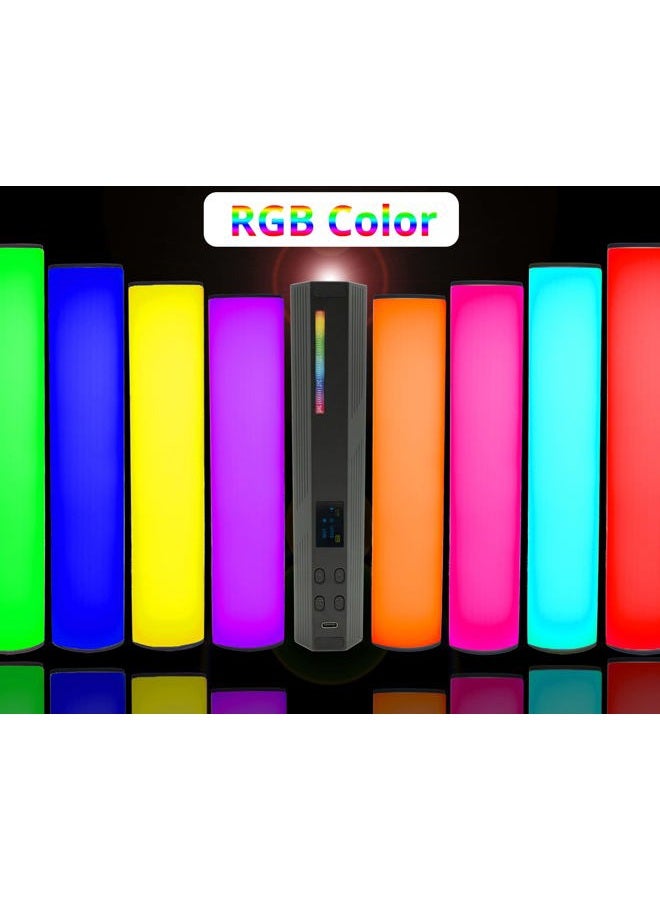 HAFOKO 2PACK W200 Handheld RGB Light Wand Video LED Lighting Handheld Light Photography Light Vlog w Magnetic CRI95+ 2500K-9000K Built-in Battery 3000mAh Compatible with Vlogging YouTube Living - Image 3
