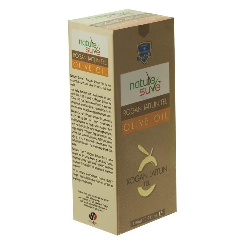 Nature Sure Rogan Jaitun Tail Olive Oil for skin hair and nails 3 Packs 110ml Each - Image 5