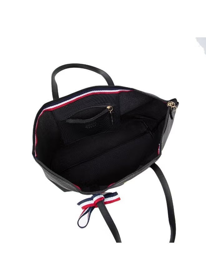 Tommy Hilfiger Denim Tommy Hilfiger Women's Tote Bags, Classic Fashion Versatile Signature Tape Large Capacity Shoulder Bag Handbag for Travel, Work, Gym, - Image 3