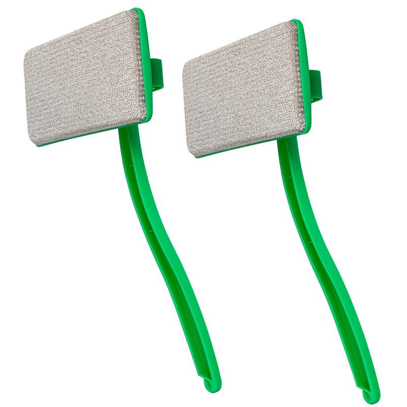 MyLifeUNIT 2 Packs Mesh Screen Cleaner, Detachable Window Screen Cleaning Brush, Window Screen Cleaners Tool with Wet and Dry Dual-Use - Image 1