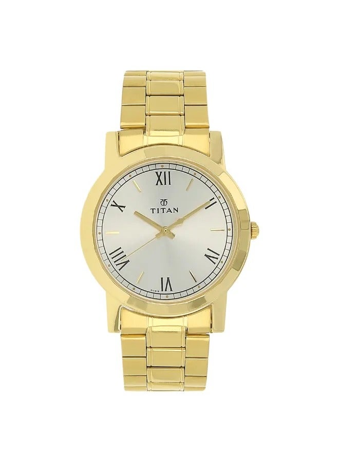 TITAN Men's Analog Round Shape Stainless Steel Wrist Watch - 1644YM01 - 45 Mm - Image 1