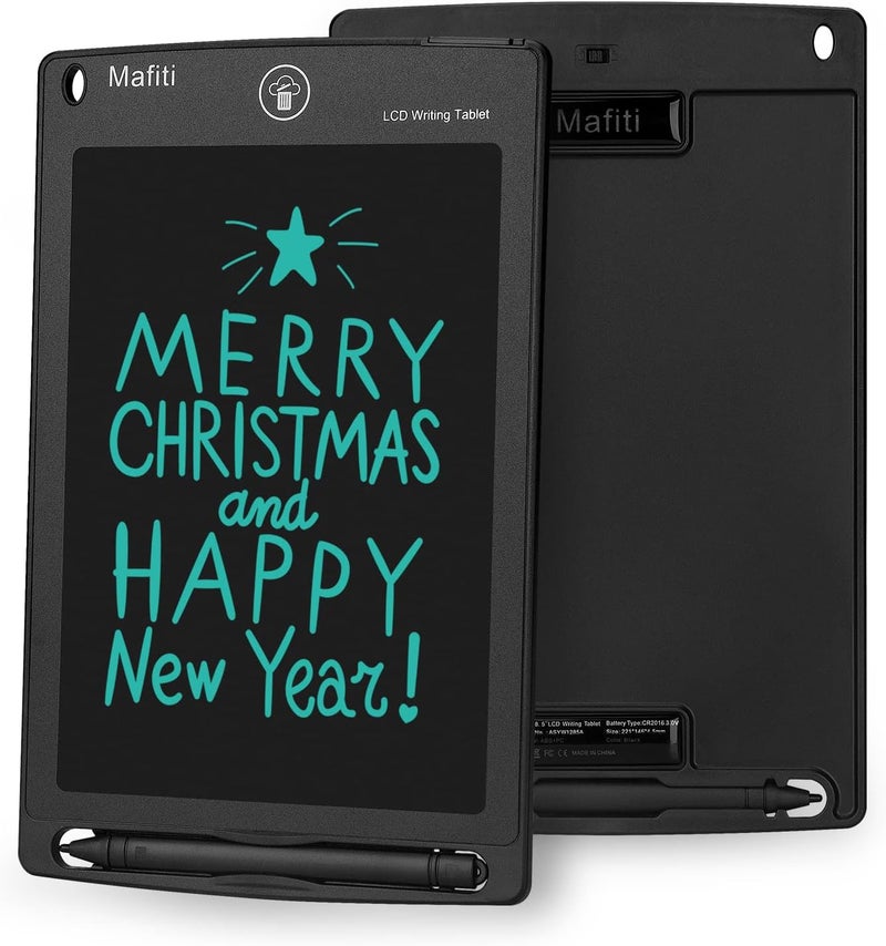 mafiti LCD Writing Tablet 8.5 Inch Electronic Writing Drawing Pad Portable Doodle Board Gifts for Kids Office Memo Home Whiteboard Black - Image 1