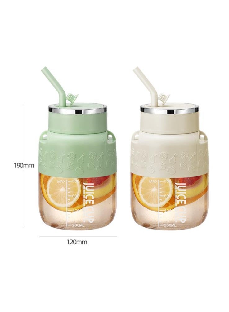 Golden Multi -Functional Electrical Juice, Compressed Design with 10 Blades, with Straw and PP Food Degree for Easy Cleaning and Mixing, Rechargeable, Comfortable and Fast, Suitable for Travel, Outdoor, Offices, 800 ML(K2) - Image 2