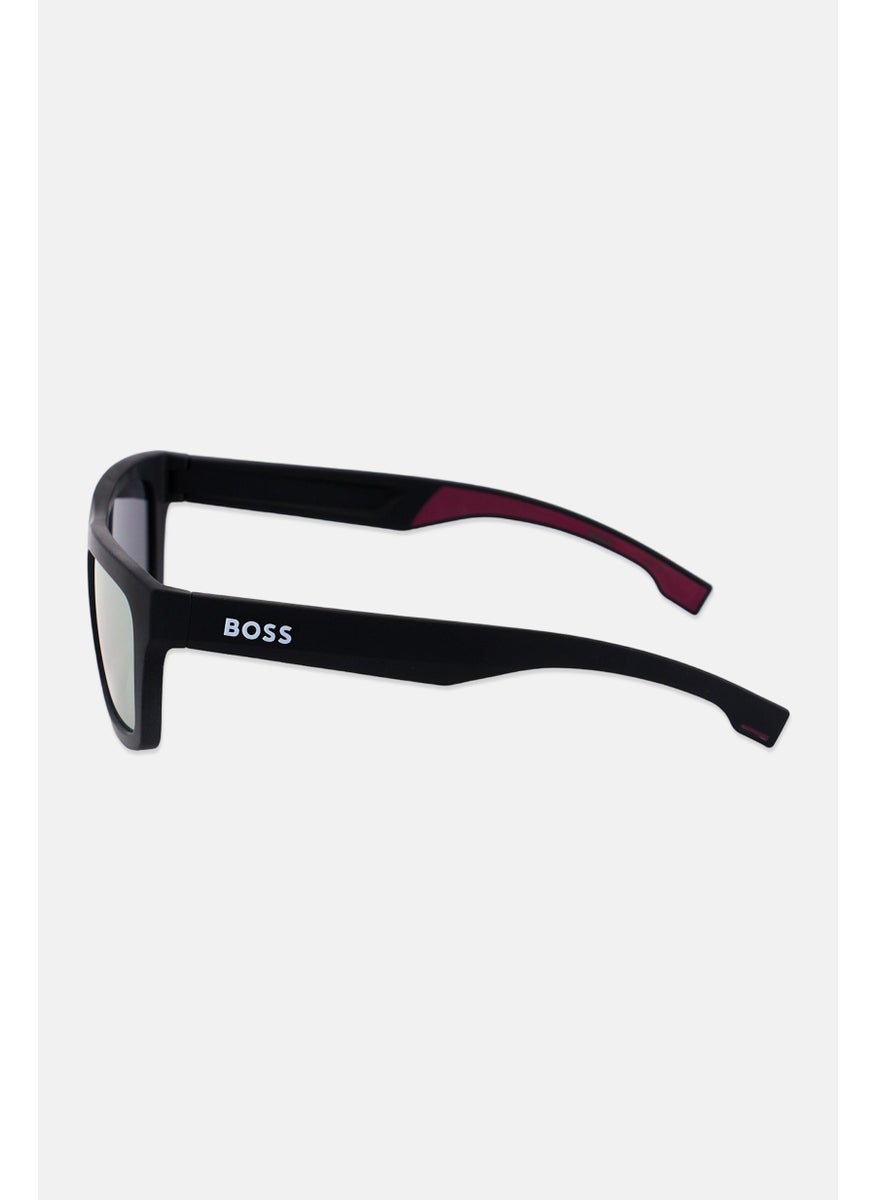 BOSS Men BOSS 1450/S Rectangular UV Protection Sunglasses, Black  - Image 4