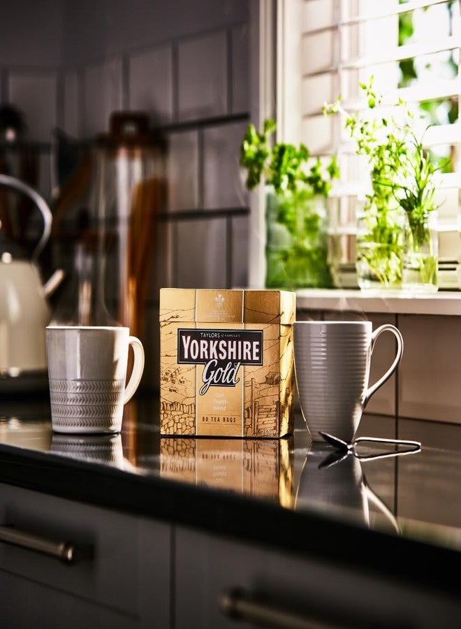 Yorkshire Tea Yorkshire Gold, Gold Tea, 80 Tea Bags 250g - Image 2