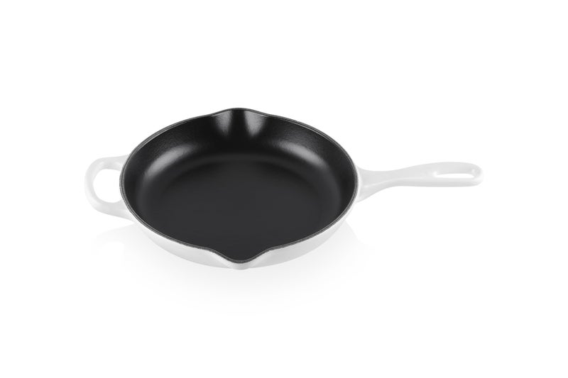 Le Creuset Le Creuset Enameled Cast Iron Signature Iron Handle Skillet, 9" (1-3/8 qt.), White  - Image 1
