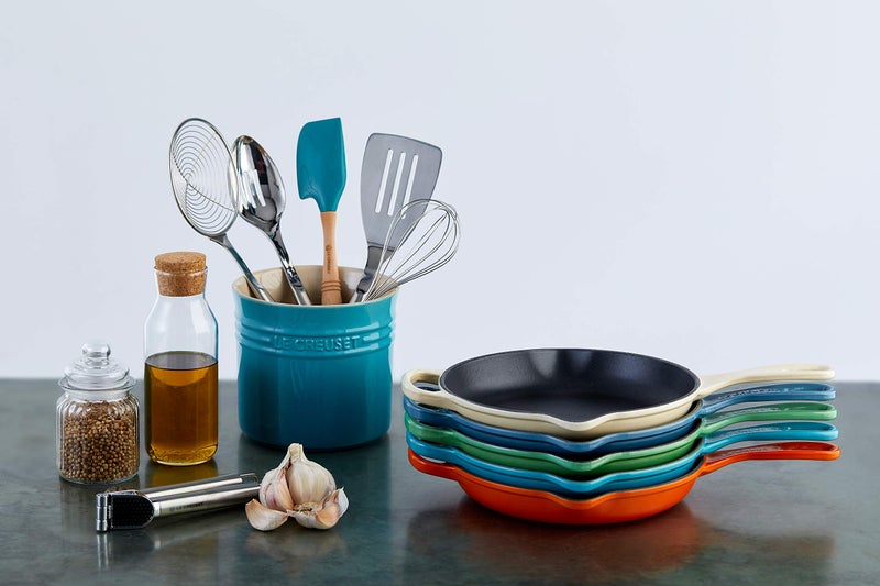 Le Creuset Le Creuset Enameled Cast Iron Signature Iron Handle Skillet, 9" (1-3/8 qt.), White  - Image 3