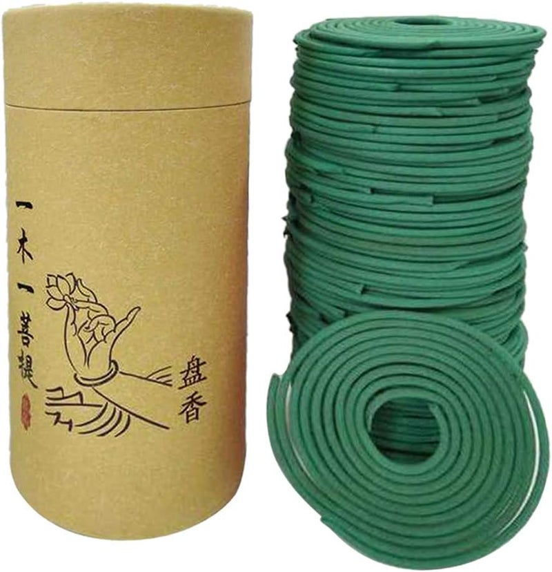 klarakoNatural Sandalwood Rose Incense Home Fragrance Coil Incense Air Refreshing 120 Coils Per Box Jasmine Rose klarakoGreen Tea, 68mm - Image 3