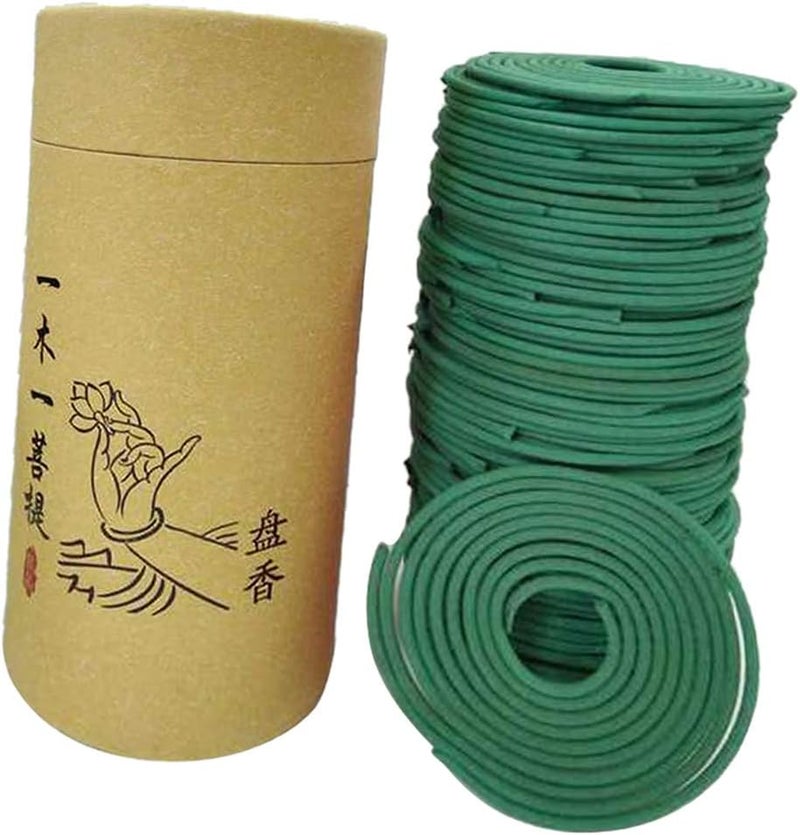 klarakoNatural Sandalwood Rose Incense Home Fragrance Coil Incense Air Refreshing 120 Coils Per Box Jasmine Rose klarakoGreen Tea, 68mm - Image 2