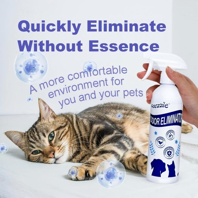 Pet Odor Eliminator for strong odor, Suitable for Dogs and Cats Fragrance Free Colorless Odorless, Highly Effective Safe Ingredients odor eliminator 16.9oz Spray - Image 4