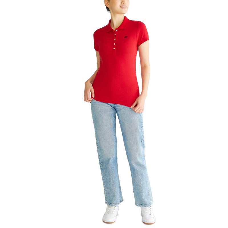 Aeropostale Aero Solid A87 Polo, True Red, M - Image 2