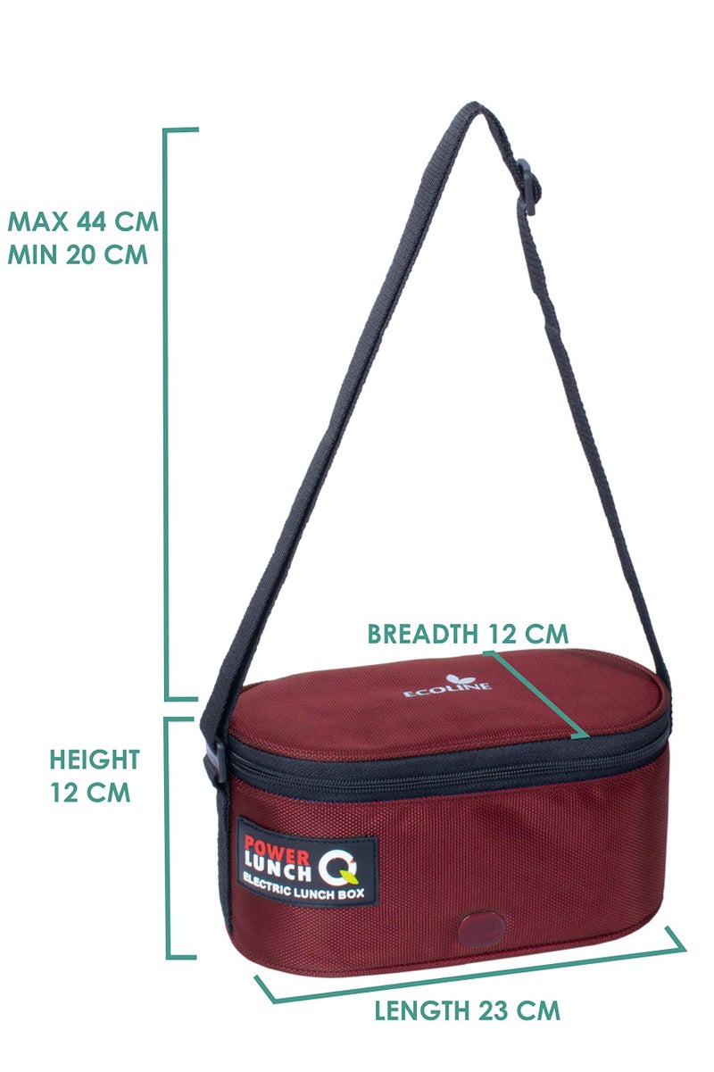 Ecoline Q4, Electric Lunch Box,Capacity 1400ml (Maroon) - Image 4